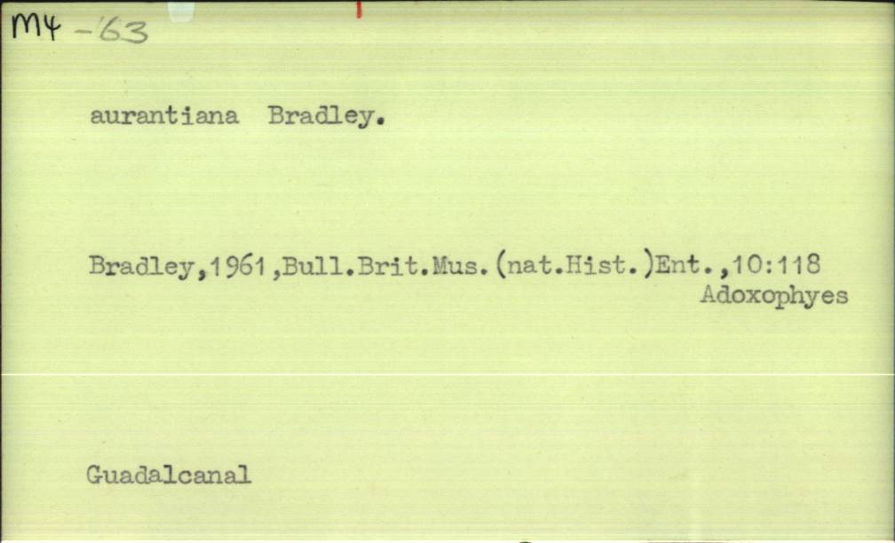 front of card